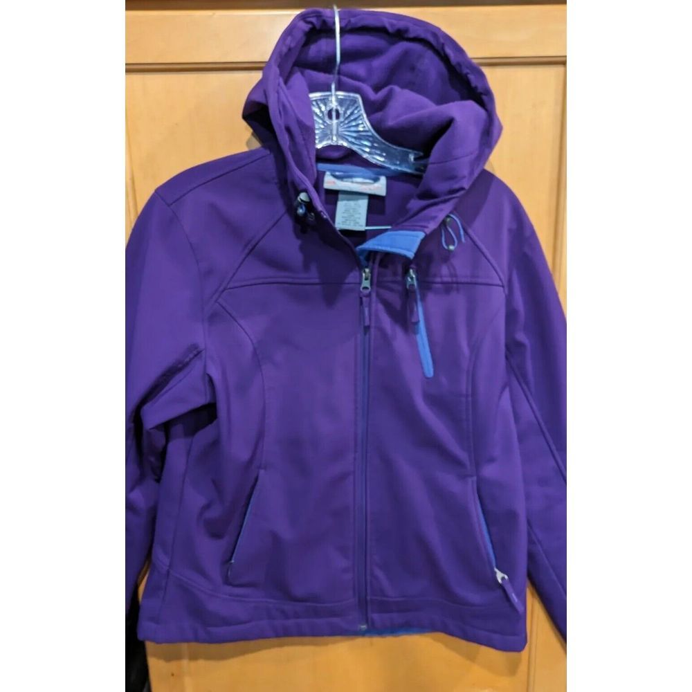 Free Country Hoodie‎ Jacket Purple Water Resistant Womens Sz Medium